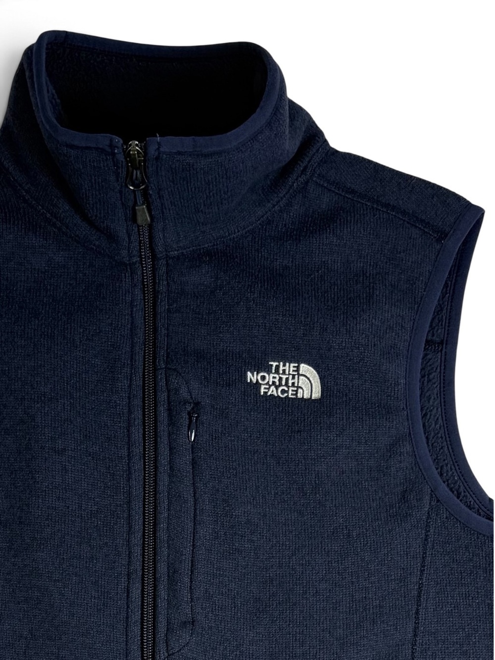 The North Face NWOT Navy Full Zip Fleece Vest Men’s Small